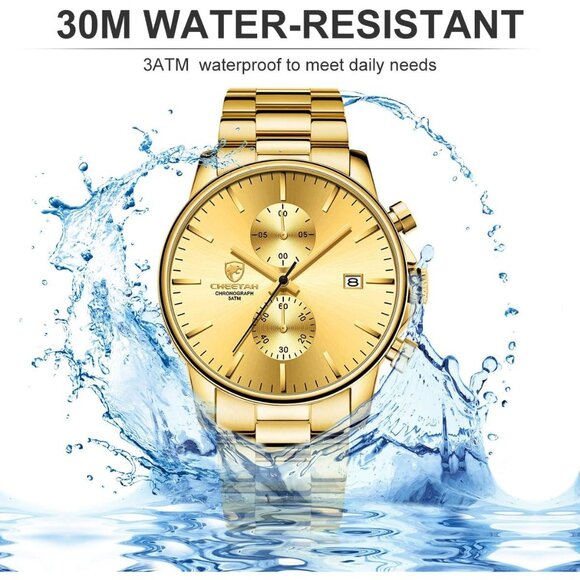 ⚡Men's Watches with Black Stainless Steel and Metal Casual Waterproof Auto Date - Picture 5 of 7